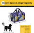 Soft-Sided Cat Carrier, Airline Approved Dog Carrier with Inner Safety Leash for Small-Medium Pets (Purple M)