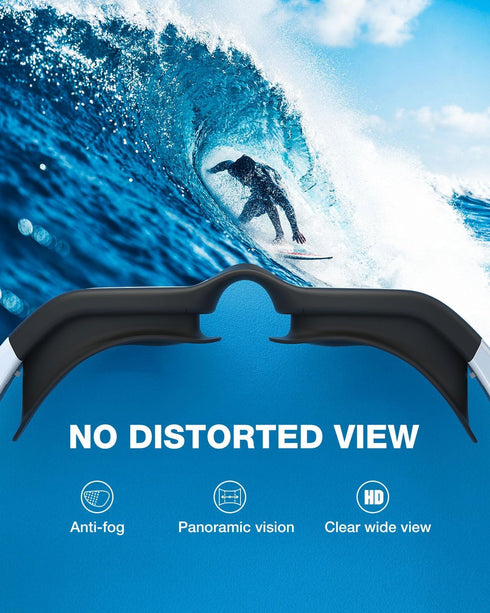 ZIONOR G1 Polarized Swimming Goggles - Unisex Adult Women Anti Fog 100% Anti UV Diving Goggles