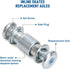 TOBWOLF Inline Skate Axle Spacer Screw Replacement - Aluminum Alloy Rollerblade Skate Wheel Bearing Spacer with Axle &
