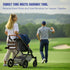 JOXPRING 12 5 Setup, Golf Stroller Attachment Universal Golf Club Holder for Strollers, Acacia Wood, Slots, Ball