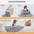 Luciphia 1 Pack 3 Blankets Fluffy Premium Fleece Pet Blanket, Grey Paw Flannel Throw for Small Dog Cat (23"x16", Pack