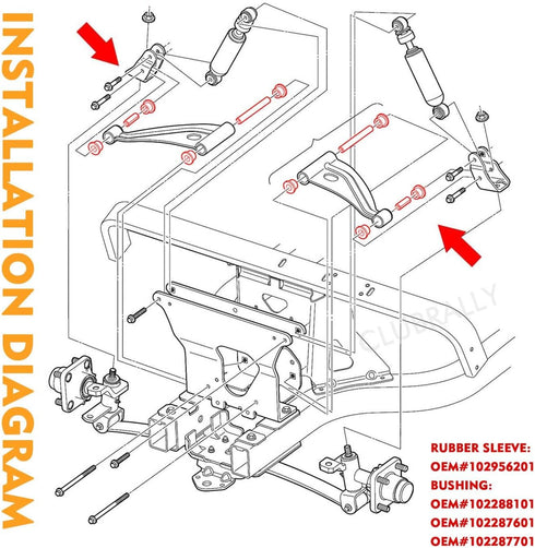 Front Leaf Spring and Upper A Arm Suspension - Club Car Precedent and 2018-up Tempo Golf Cart Kit