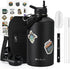 One Gallon Insulated Water Bottle, 128oz Large Sports Stainless Steel Jug, Triple Wall Vacuum Cold & Leak-proof with