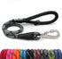 Short Dog Leash, 26 Inches Rope Traffic Leashes for Dogs, Reflective Lead with O-Ring, Heavy Duty for Large Medium