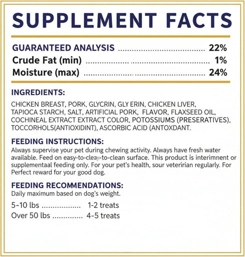 Generic 16 oz, (Pack 2) Pigs in a Blanket Chicken and Pork Sausage Dog Treats Long-Lasting Dog Chews, High-Protein Pet