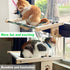 Hammock Cat Window Perch for Large Cats Inside, Sturdy Cat Window Seat with Cooling Mat, Adjustable Cats Platform Bed
