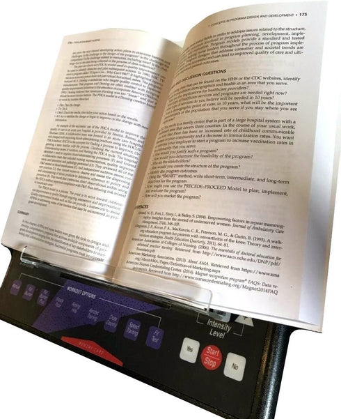 TreadLife Fitness Equipment Reading Rack - Extra Small Size for Magazine, Book, Tablet.