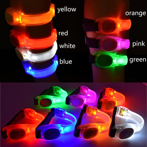Premium LED Light Up Armband - Reflective Adjustable Wearable Silicone Running Belt, Waterproof for Outdoor Sports