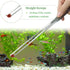 2 Pcs Feeding Tongs - Aquarium Tweezers Stainless Steel Straight and Curved Tweezers Set for Aquascaping Tools