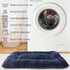 Small Dog Crate Pad, 24 Inch Dark Blue Washable Fluffy Mat for 24 Inch Dog Cage, Indoor and Outdoor Use