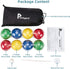 100mm Set, Set 8 Balls/1 Pointyard Bocce Ball Regulation Bocci Ball with PE Bocce Pallino/Carrying Bag/Measuring Tape