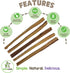 Nature Gnaws Large Bully Sticks for Dogs - 11-12" (10 Count) - Thick, Long Lasting Chews for Aggressive Chewers and