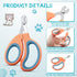 24 Trimmer Therwen Pcs Cat Nail Clipper Bulk Cat Nail Kitten Claw Clippers Pet Nails Cutter Claw Care for Cats Kittens
