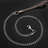 Heavy Duty Dog Chain Leash 4FT/6FT, Chew Proof Stainless Steel Link Leash for Large Medium Dogs, Adjustable Long/Short