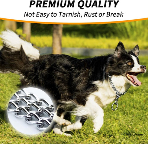 Adjustable Martingale Collar for Pets, 14 inch, 2.0mm