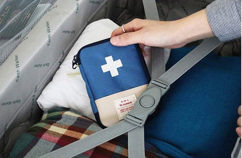 JIAKAI 2 Packs First Aid Bag, Empty Mini Portable Medical Pouch for Outdoor Camping Hiking Travel Emergency