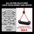 GD Fly Grip Pull Up Handles for Neutral Grip & LAT Pull Down Attachments, Perfect Grips for T-bar Row, Gym Equipment