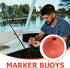 7.87 Inch Toddmomy High Buoyancy Fishing Net Float Foam Buoy for Outdoor Crab Trap Marker Rope Float Fishing Tackle