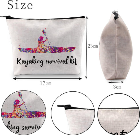 POFULL River and Lake Kayak Lover Gift, Kayaking Survival Kit Bag for Kayaker