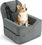 Sniffury Dog Car Seat for Small/Medium Pets, Adjustable Booster Seat with Safety Leash,