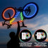 3 Woanger Pcs LED Bike Lights for Night Riding Bicycle Frame and Wheel Lights Battery Powered Bike Accessories Gifts