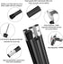 SAN LIKE Aluminum Tent Poles for Tarp, 75inch Adjustable Collapsible Camping Poles for Awnings Canopy Rain Fly