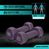 RBX Weights Dumbbells Set, Neoprene Arm Weights with Non-Slip Grip for Strength Training at Home or Gym