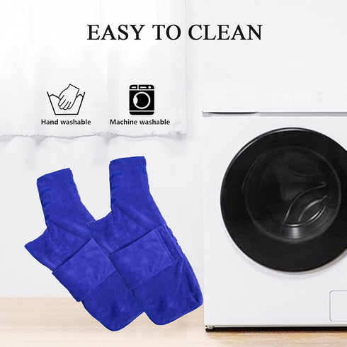 Geyecete Dog Bathrobe Towel, Fast Drying Super Absorbent Pet Bath Robe Towel for Dogs and Cats, Blue-M