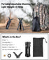 360 MidTen Portable Shooting Rest Tripod Rifle Stand for Range - Lightweight Bench Rest with Rotate V Yoke Holder