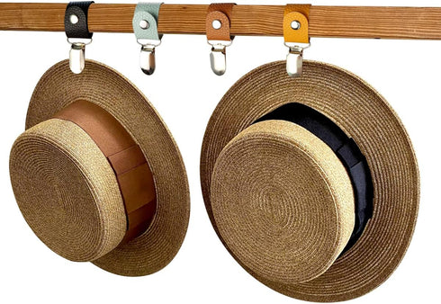 Hat Clip for Travel, PU Leather Multifunctional Duckbill Hat Clip for Outdoor