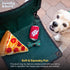 Huxley & Kent Plush Dog Toy w/Squeaker - Pup-eroni Pizza, Cute & Tough Stuffed Toy for Small & Large Dogs