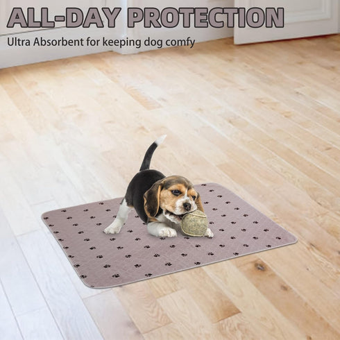 8 Packs 18" 24- PUPTECK Washable Pee Pads for Dogs - Waterproof Reusable Puppy Potty Training Pads Whelping Mat x Fast