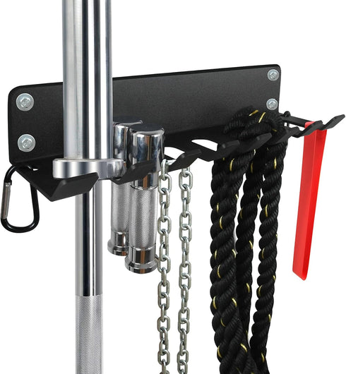 Home Gym Storage, Heavy-Duty Barbell Holder for Olympic Barbell, Kettlebells, and Workout Equipment