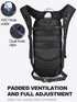 Hydration Backpack with 2L TPU BPA Free Water Bladder - Lightweight Daypack for Biking, Skiing, Running, Hiking