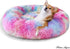 Patas Lague Calming Dog Bed for Small Dogs, Fluffy Cozy Faux Fur Anti-Anxiety Plush Donut Cuddler, Washable Pet Bed (20