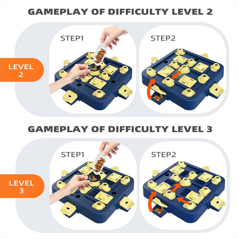 Generic 3-in-1 KADTC Interactive Dog Chess Puzzle Toy Treat Puzzles Game & Boredom Buster Puppy Enrichment Toys
