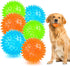 Puppy Toy - 2.5” Squeaky Dog Balls and Spikey Dog Ball for Aggressive Chewers, 6 Pack for Small Dogs