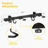 monTEK Enhanced Bike Storage Rack, Adjustable 3-Bike and 2-Helmet Hangers for Indoor Storage
