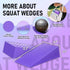 Folaps Squat Wedge Block with Guide for Heel Elevated Squat Weightlifting Slant Board for Squats with Carry Bag