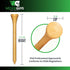 Wedge Guys Bamboo Golf Tees 1-1/2, 2-3/4 & 3-1/4" | 100,250,500 or 1000 pcs. | Free Ball Marker