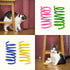 AGYM 60 Packs Cat Springs Toys, Colorful Durable Plastic Coils for Indoor Cats, Interactive Hunting Toys