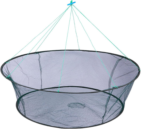 MOUNTTU Crab Net,Fish Trap Crab nets for Crabbing Portable Folding Fishing Fish Net