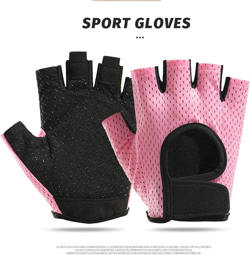 IZUS Anti-Slip Fingerless Workout Gloves for Women Gym/Exercise/Fitness/Training/Cycling with Excellent