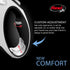 FLEXI New Comfort Retractable Dog Leash (Tape), 16 ft, Small, Grey/Black, for Dogs Up to 33 lbs