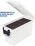 Sheffield 12634 Field Box, Water Resistant Ammo Storage Box for Pistol, Rifle, Shotgun, Stackable, White