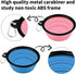COOYOO 2 Pack Collapsible Dog Bowls, Portable Water Bowls for Cats and Dogs, Pet Feeding Dish for Walking and Traveling