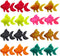 16 Pcs Fake Aquarium Fishes, Realistic Artificial Moving Floating Goldfish for Fish Bowl Decorations