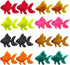 16 Pcs Fake Aquarium Fishes, Realistic Artificial Moving Floating Goldfish for Fish Bowl Decorations