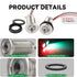 IP68 Boat Navigation Lights, Marine Boat Nav Lights, Red and Green Bow Lighting, Night Fishing Lights, Deck Lights