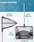 Pawfly Extendable Aquarium Fish Net, 9-24 Inch Long Handle for Betta Fish Tank, Small Koi Pond, Pool